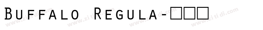 Buffalo Regula字体转换